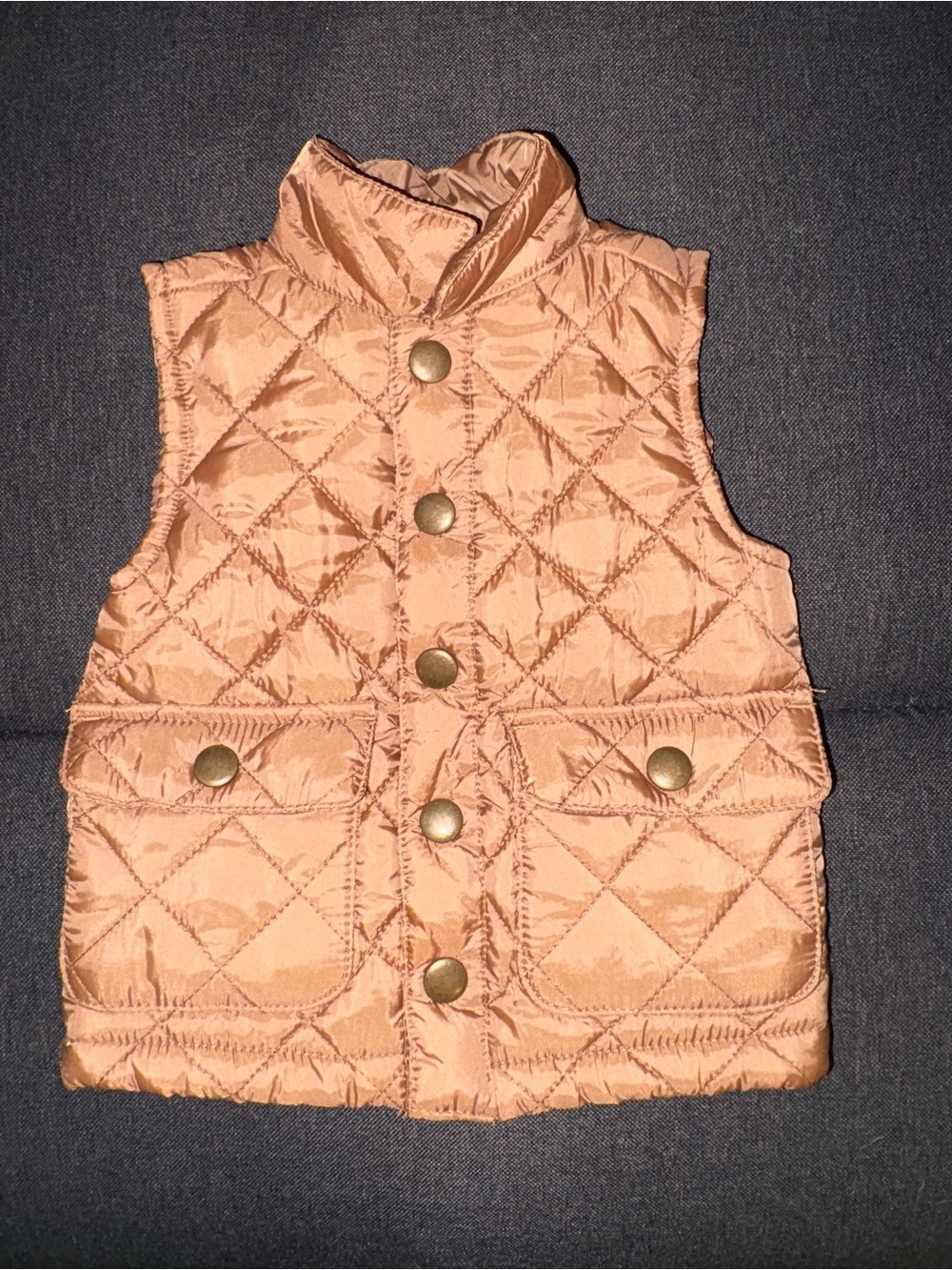 Aspen Quilted Sleeveless Puffer Vest - Brown